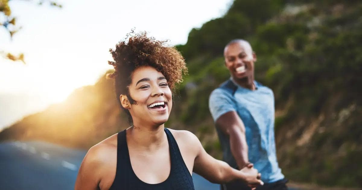 couple holding hands